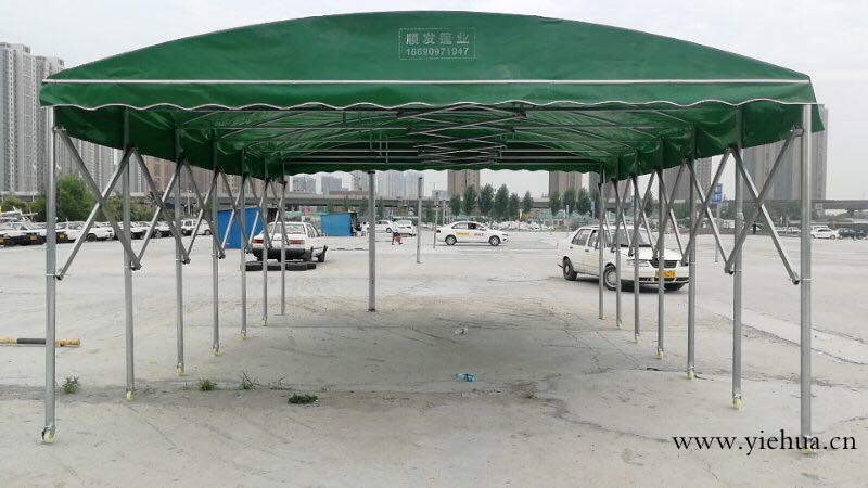 郑州定制移动推拉篷,伸缩蓬,折叠篷,防雨蓬,膜结构车棚,厂家